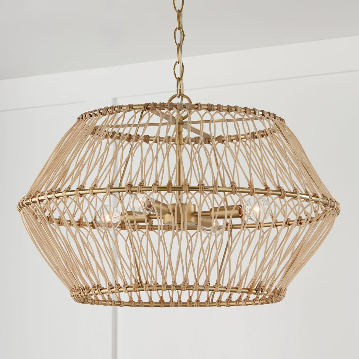 Capital Lighting 344142MA Wren 4 Light Pendant Matte Brass