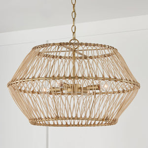 Capital Lighting 344142MA Wren 4 Light Pendant Matte Brass