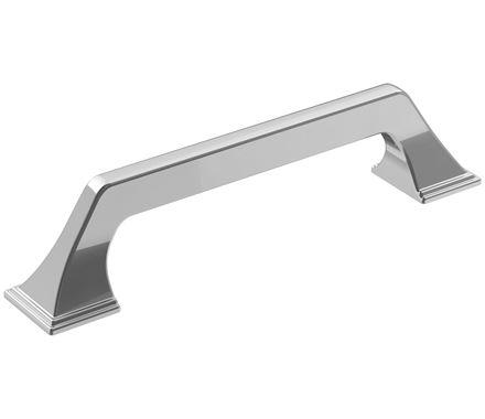 Amerock Cabinet Pull Polished Chrome 5-1/16 inch (128 mm) Center-to-Center Exceed 1 Pack Drawer Pull Cabinet Handle Cabinet Hardware