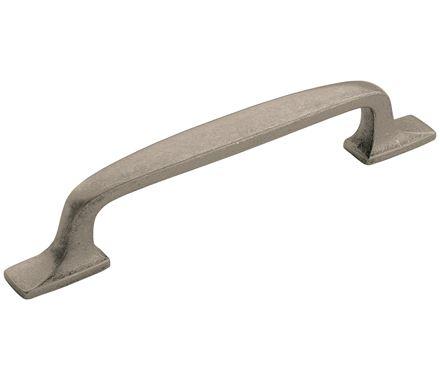 Amerock Cabinet Pull Aged Pewter 5-1/16 inch (128 mm) Center to Center Highland Ridge 1 Pack Drawer Pull Drawer Handle Cabinet Hardware