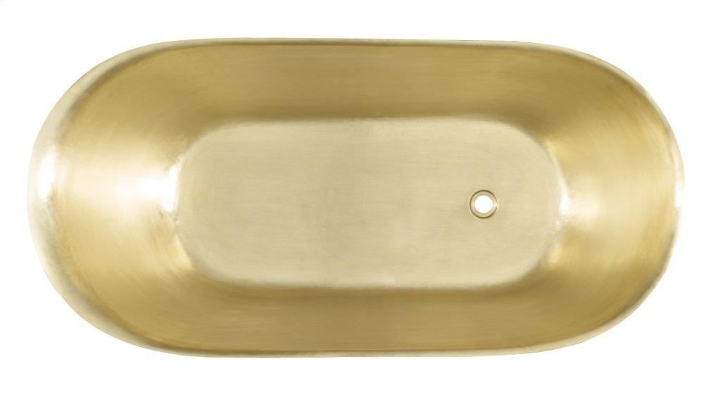 Thompson Traders Quintana Tub Quintana KCT60 Satin Brass and Burnished Nickel
(Smooth)

**Drain not included**