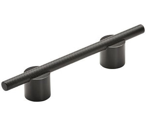 Amerock Cabinet Pull Matte Black 3-3/4 inch (96 mm) Center to Center Transcendent 1 Pack Drawer Pull Drawer Handle Cabinet Hardware