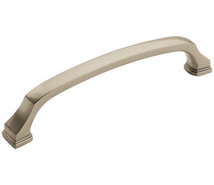 Amerock Cabinet Pull Satin Nickel 6-5/16 inch (160 mm) Center to Center Revitalize 1 Pack Drawer Pull Drawer Handle Cabinet Hardware