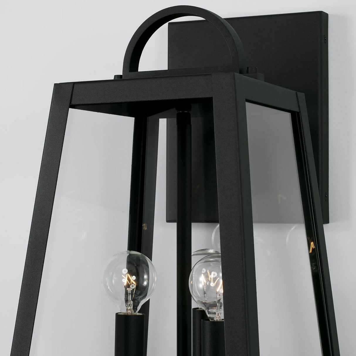 Capital Lighting 943732BK Leighton 3 Light Outdoor Wall Lantern Black