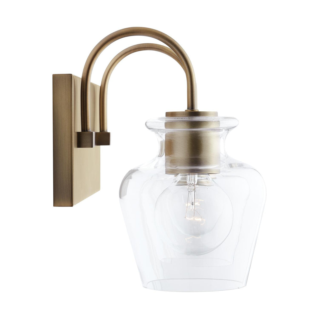 Capital Lighting 138121AD-490 Danes 2 Light Vanity Aged Brass