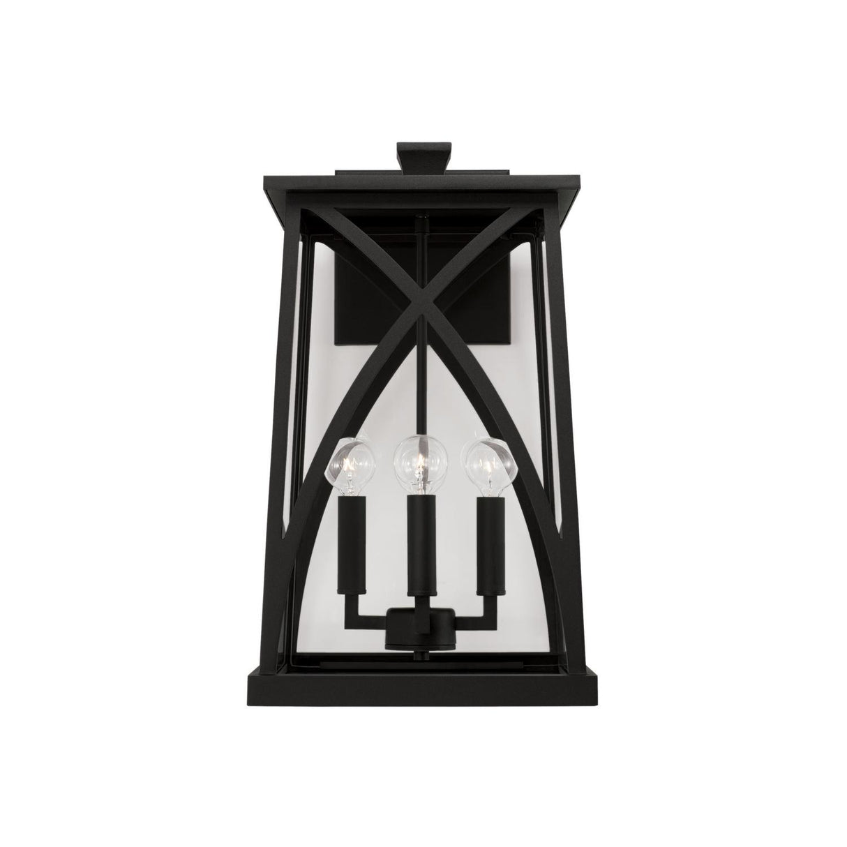 Capital Lighting 946541BK Marshall 4 Light Outdoor Wall Lantern Black