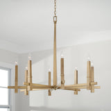 Capital Lighting 449681AD Blake 8 Light Chandelier Aged Brass