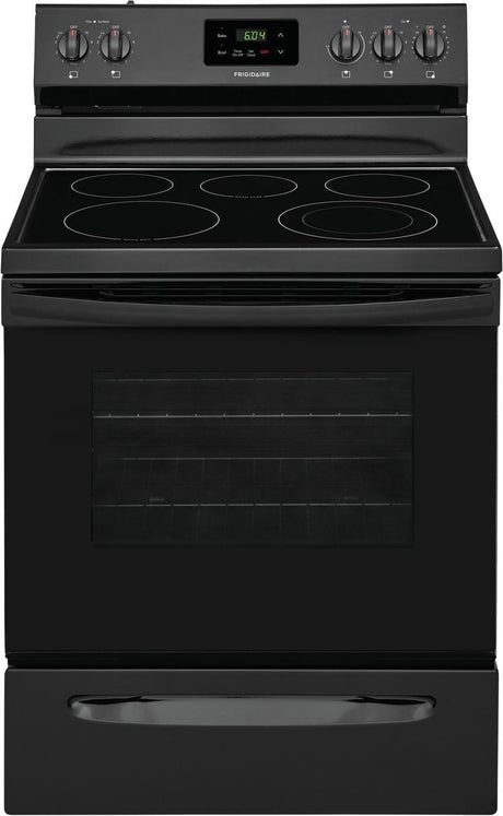 Frigidaire FCRE3052AB 30" Electric Smooth Top Freestanding Range Manual Clean