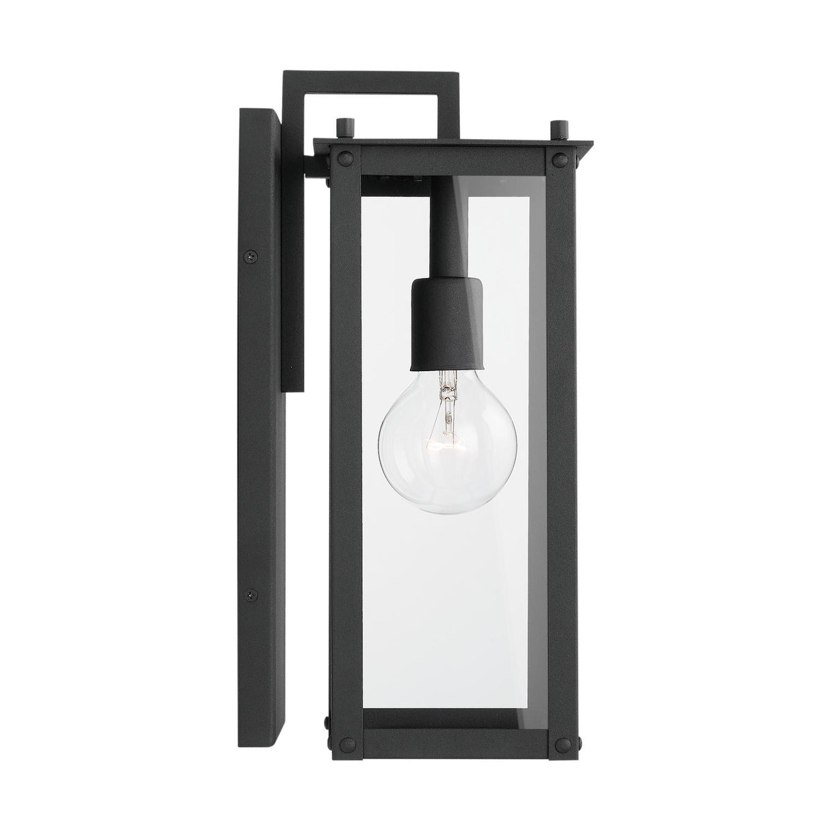Capital Lighting 934611BK Hunt 1-Light Wall Mount Black
