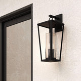 Capital Lighting 948131BK Elliott 3 Light Outdoor Wall Lantern Black