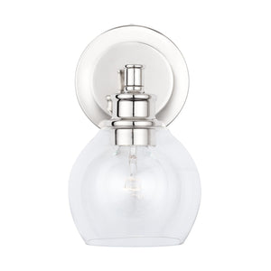 Capital Lighting 621111PN-426 Mid Century 1 Light Sconce Polished Nickel