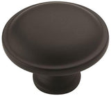 Amerock Cabinet Knob Matte Black 1-1/4 inch (32 mm) Diameter Everyday Heritage 1 Pack Drawer Knob Cabinet Hardware