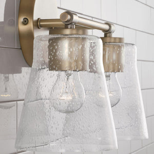 Capital Lighting 146921AD-533 Baker 2 Light Vanity Aged Brass