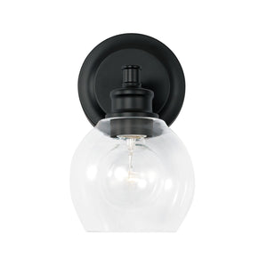 Capital Lighting 621111MB-426 Mid Century 1 Light Sconce Matte Black