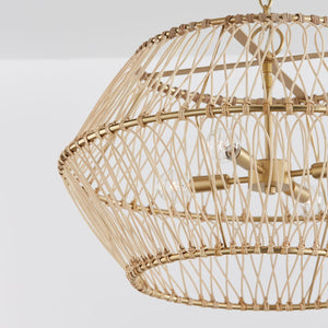 Capital Lighting 344142MA Wren 4 Light Pendant Matte Brass