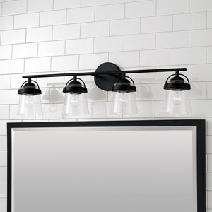 Capital Lighting 147041MB-534 Madison 4 Light Vanity Matte Black