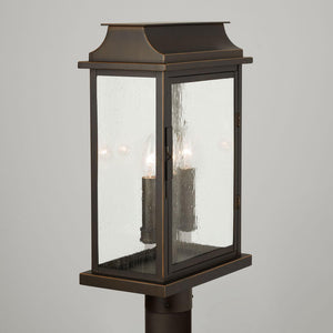 Capital Lighting 936832OZ Bolton 3 Light Outdoor Post Lantern Oiled Bronze
