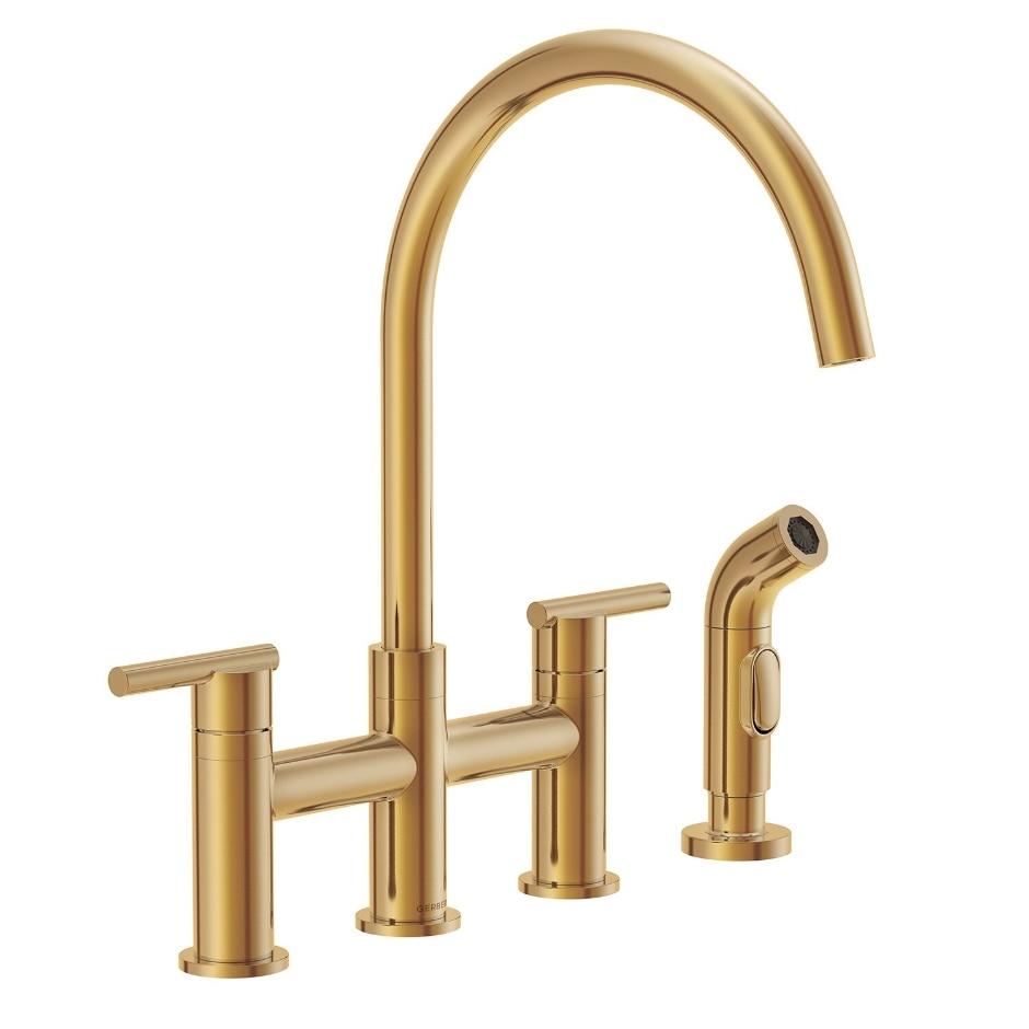 Gerber D424458BB Brushed Bronze Parma Two Handle Bridge Faucet