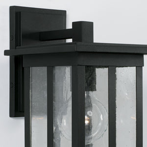 Capital Lighting 943811BK Barrett 1 Light Outdoor Wall Lantern Black