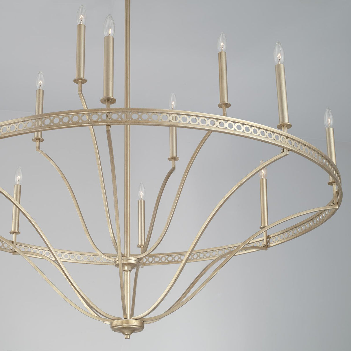 Capital Lighting 443101WG Isabella 12 Light Chandelier Winter Gold