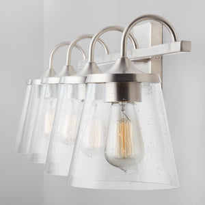 Capital Lighting 139142BN-496 Jayne 4 Light Vanity Brushed Nickel