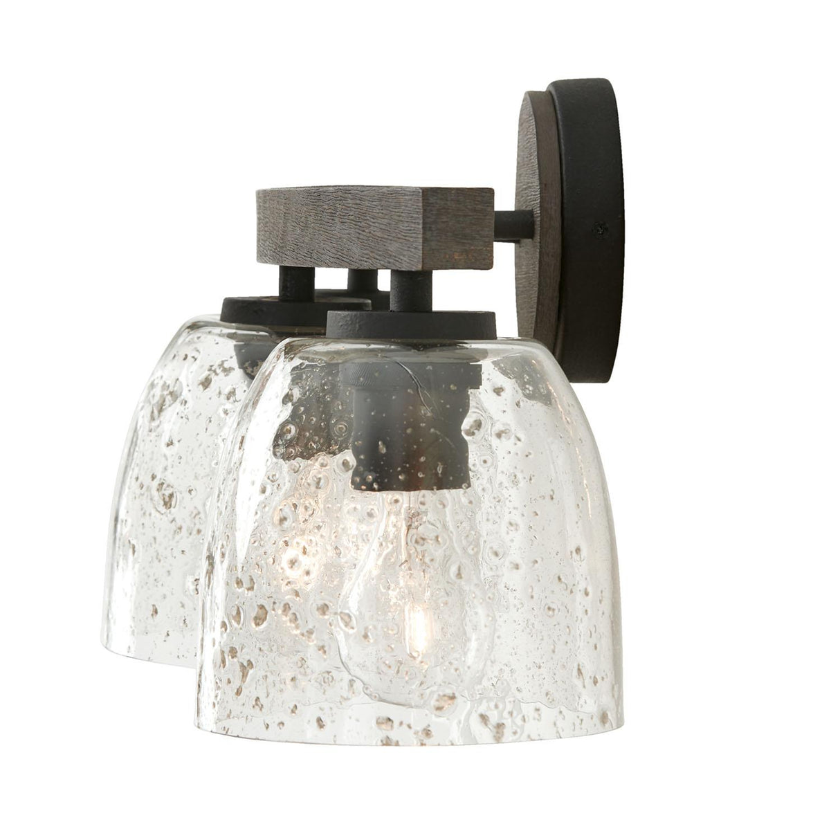 Capital Lighting 147631CK-536 Clive 3 Light Vanity Carbon Grey and Black Iron