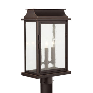 Capital Lighting 936832OZ Bolton 3 Light Outdoor Post Lantern Oiled Bronze