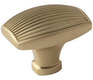 Amerock Cabinet Knob Golden Champagne 1-1/2 inch (38 mm) Length Sea Grass 1 Pack Drawer Knob Cabinet Hardware