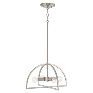 Capital Lighting 248841BN Lawson 4 Light Dual Mount Semi-Flush/Pendant Brushed Nickel