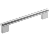Amerock Cabinet Pull Polished Chrome 6-5/16 inch (160 mm) Center-to-Center Versa 1 Pack Drawer Pull Cabinet Handle Cabinet Hardware