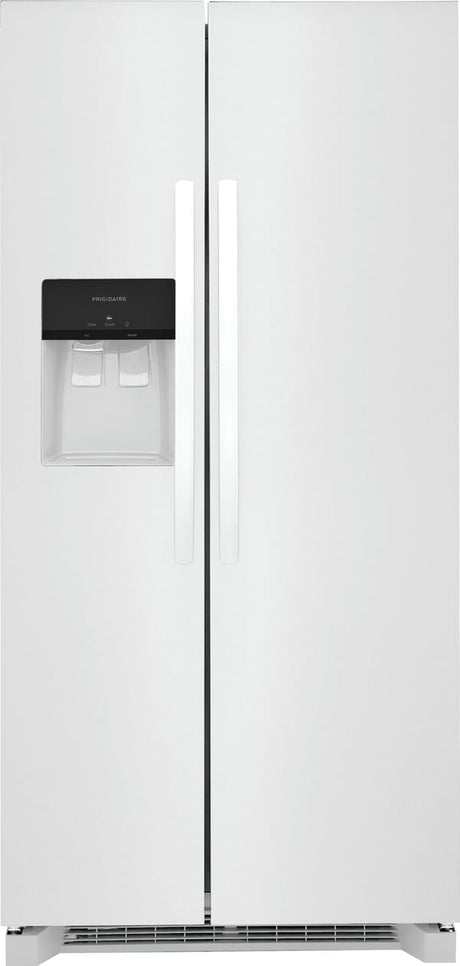 Frigidaire FRSS2323AW 22.2 Cu Ft SD SxS Refrigerator, smooth finish