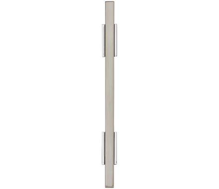 Amerock Cabinet Pull Polished Chrome/Satin Nickel 3-3/4 inch (96 mm) Center to Center Urbanite 1 Pack Drawer Pull Drawer Handle Cabinet Hardware