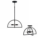 Capital Lighting 248841MB Lawson 4 Light Dual Mount Semi-Flush/Pendant Matte Black