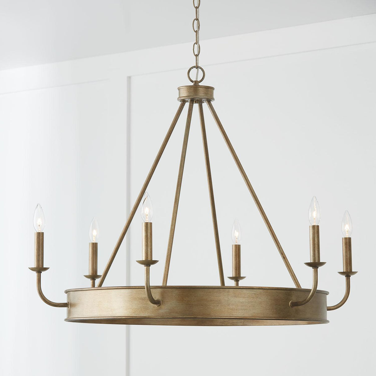 Capital Lighting 449261ML Nole 6 Light Chandelier Mystic Luster