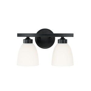 Capital Lighting 114321MB-333 Jameson 2 Light Vanity Matte Black