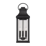 Capital Lighting 946431BK Bradford 3 Light Outdoor Wall Lantern Black