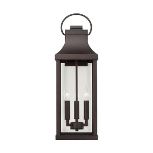 Capital Lighting 946431OZ Bradford 3 Light Outdoor Wall Lantern Oiled Bronze