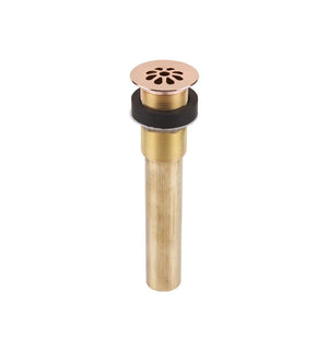 Thompson Traders Bath Drain Polished Copper Flower Style Grid  TDG15-PC Rose Gold
