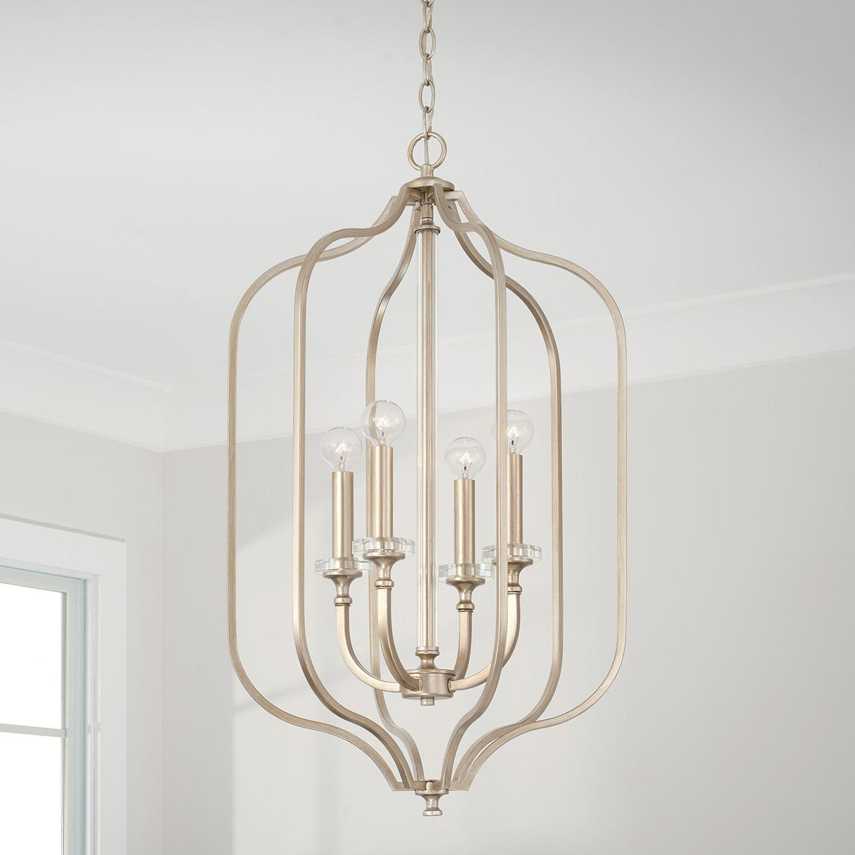 Capital Lighting 544841BS Breigh 4 Light Foyer Brushed Champagne