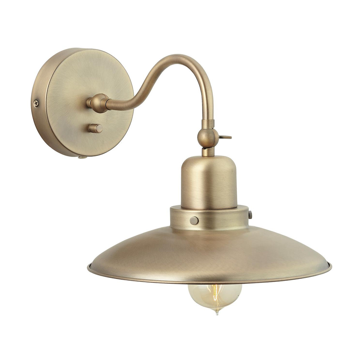 Capital Lighting 634811AD Dewitt 1 Light Sconce Aged Brass