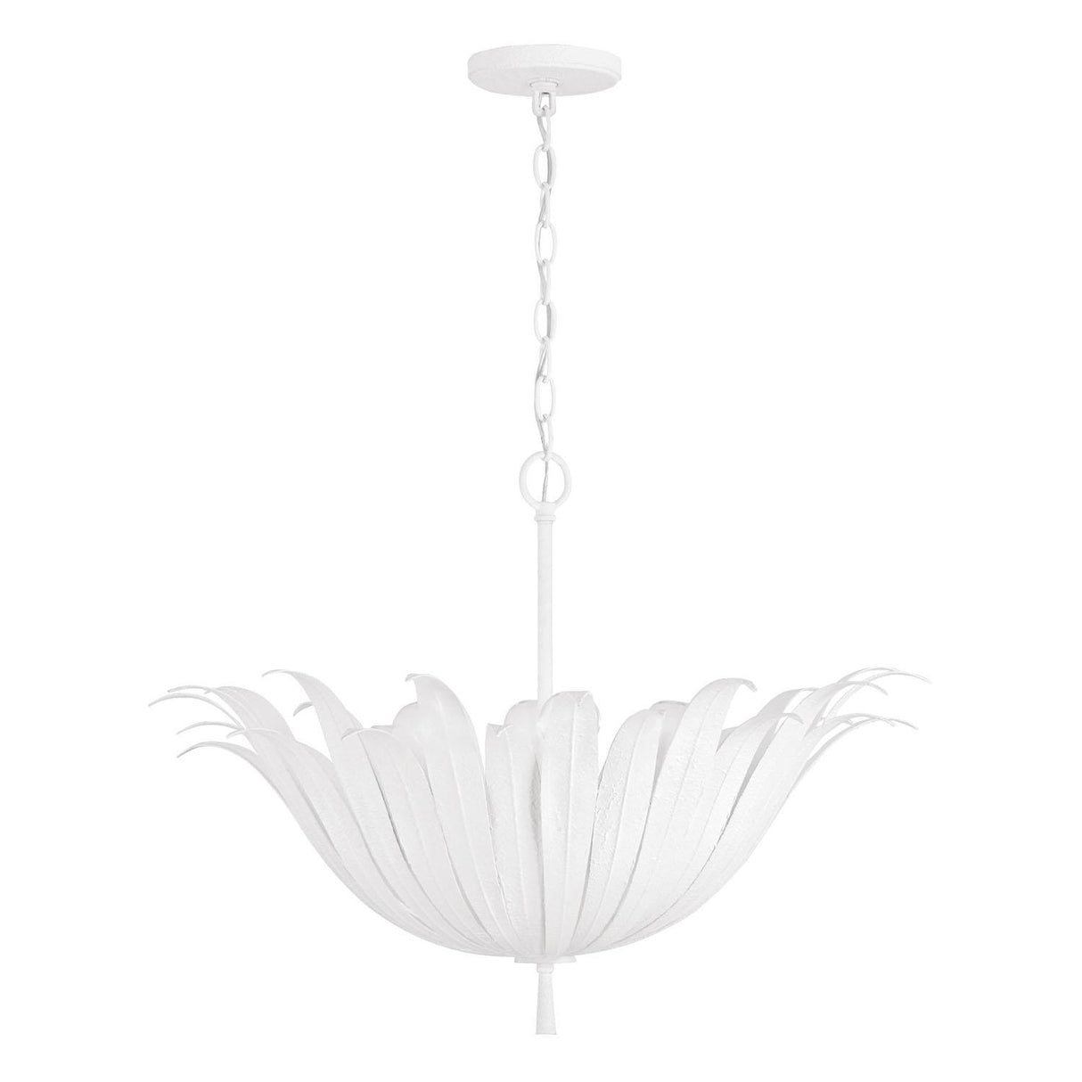 Capital Lighting 349541XW Eden 4 Light Pendant Textured White