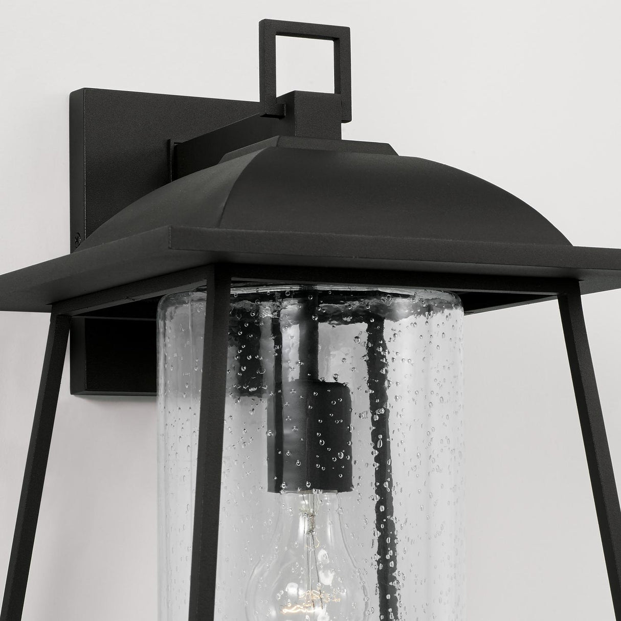 Capital Lighting 943613BK Durham 1 Light Outdoor Wall Lantern Black