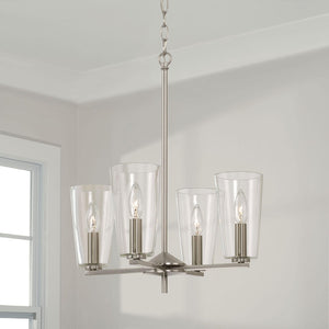 Capital Lighting 348641BN-538 Portman 4 Light Pendant Brushed Nickel
