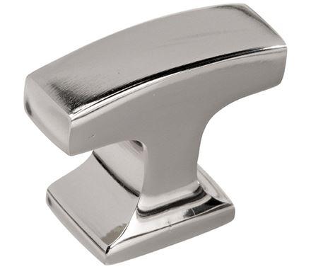 Amerock Cabinet Knob Polished Nickel 1-5/16 inch (33 mm) Length Westerly 1 Pack Drawer Knob Cabinet Hardware