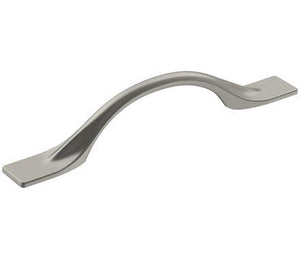 Amerock Cabinet Pull Satin Nickel 3-3/4 inch (96 mm) Center-to-Center Uprise 1 Pack Drawer Pull Cabinet Handle Cabinet Hardware