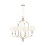 Capital Lighting 438761WG-698 Ophelia 6 Light Chandelier Winter Gold