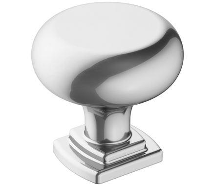 Amerock Cabinet Knob Polished Chrome 1-1/4 inch (32 mm) Diameter Surpass 1 Pack Drawer Knob Cabinet Hardware