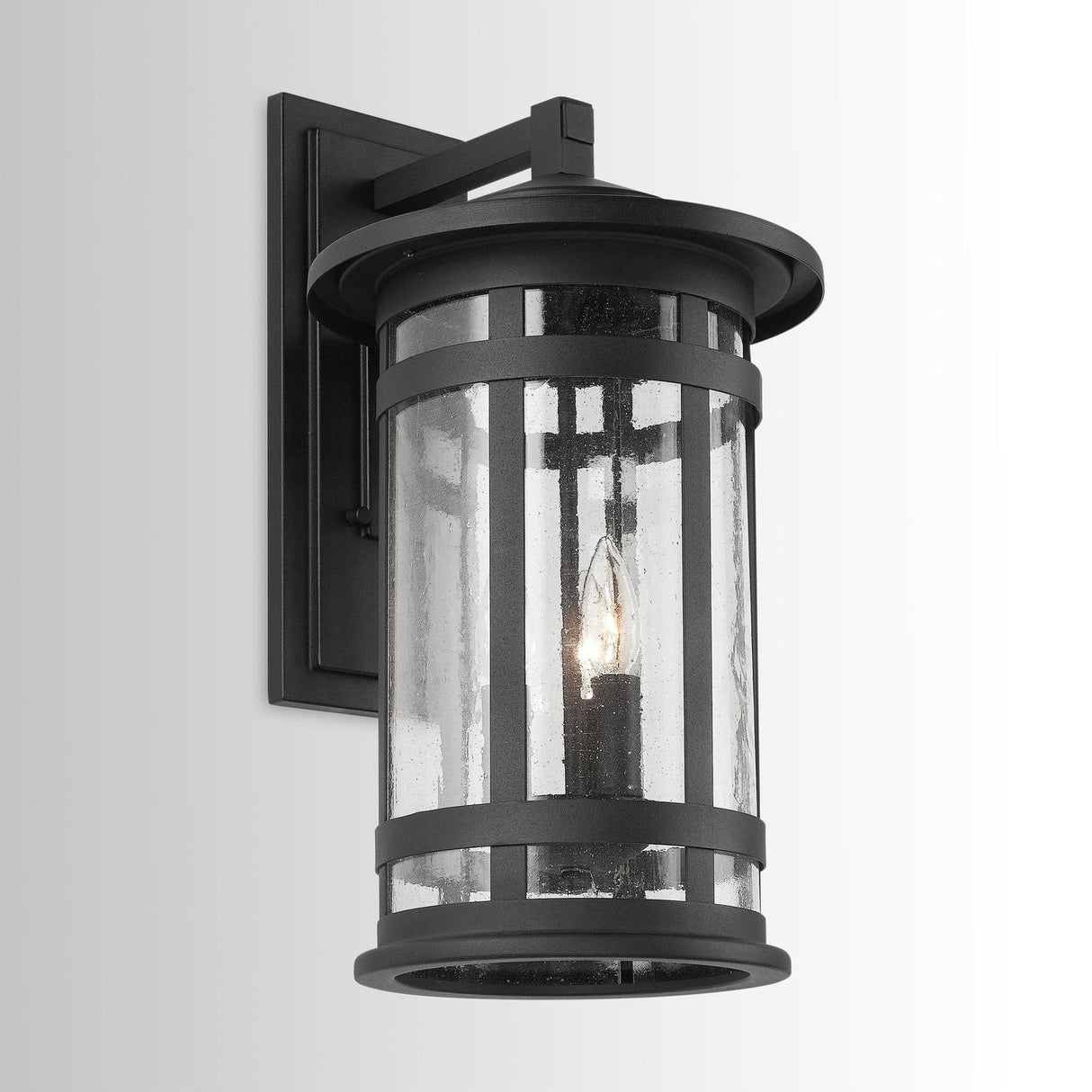 Capital Lighting 935531BK Mission Hills 3 Light Outdoor Wall Lantern Black