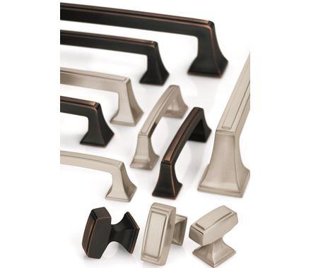 Amerock Cabinet Pull Satin Nickel 6-5/16 inch (160 mm) Center to Center Mulholland 1 Pack Drawer Pull Drawer Handle Cabinet Hardware