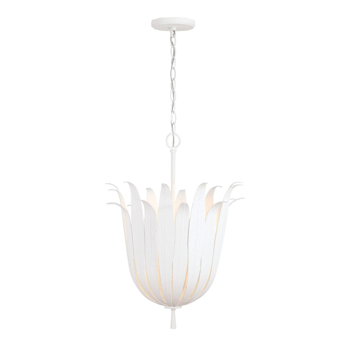 Capital Lighting 349542XW Eden 4 Light Pendant Textured White